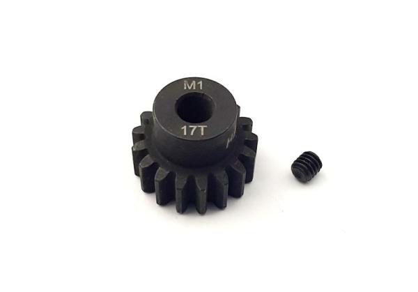Stahlritzel 17 Zähne, Modul 1, Bohrung 5mm Welle H-SPEED